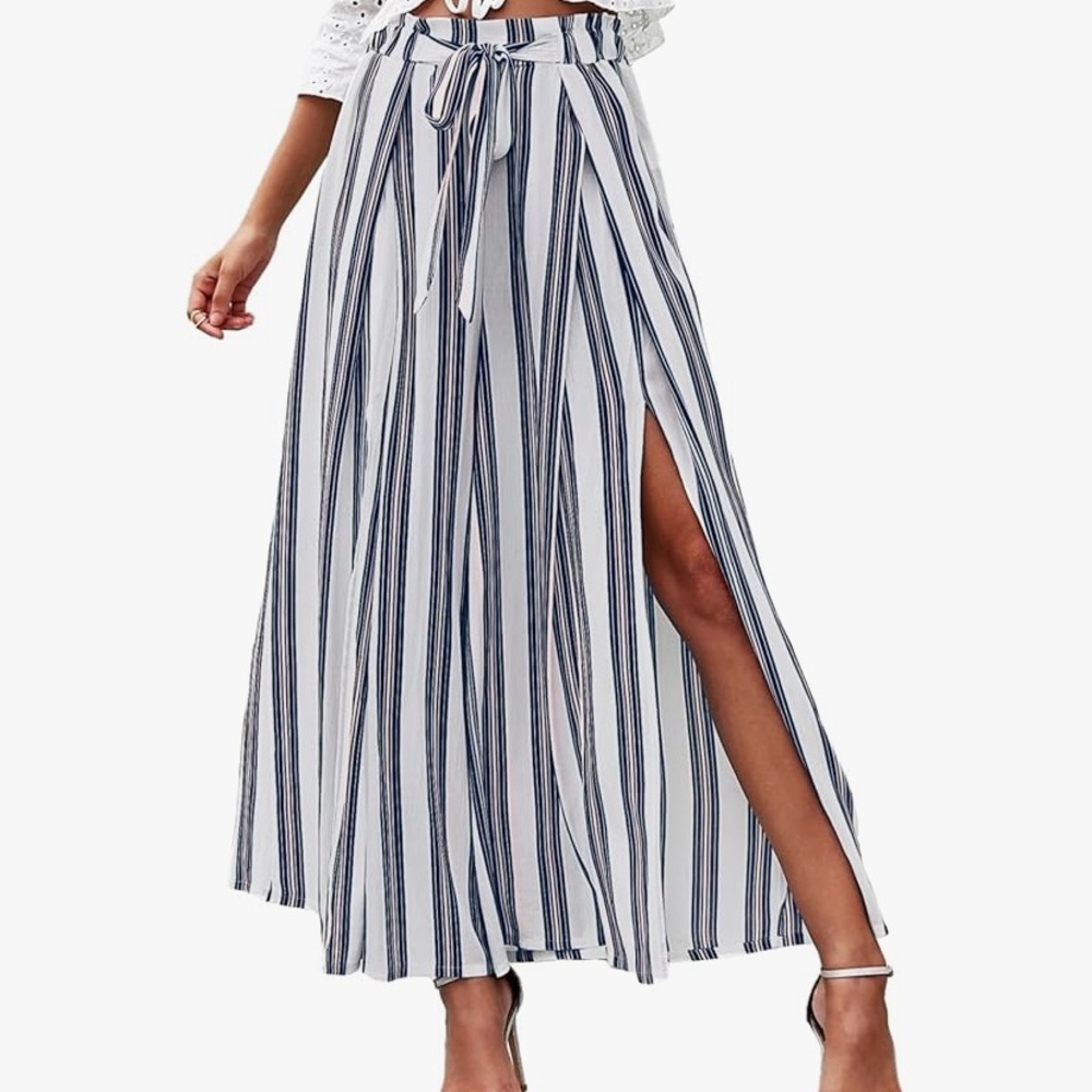 High Waisted Palazzo Beach Pants